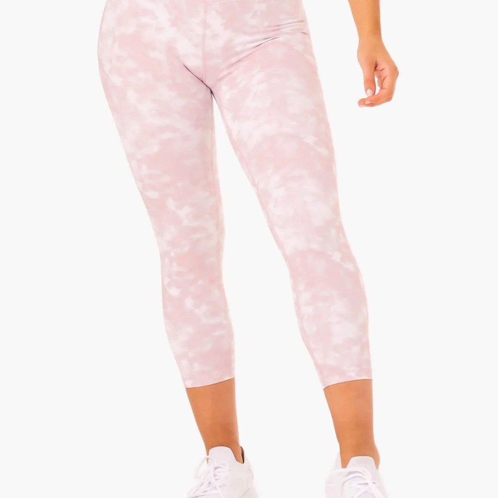 Ryderwear Mauve Pink Tie-Dye 7/8 Leggings